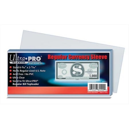 Coolcollectibles Regular Currency Sleeve, 100PK CO3739691